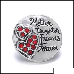 Clasps крючки Clasps крючки Noosa Love Snap Jewelry Mother Heart 18 мм металлические кнопки для кнопок доставки браслета 2021 выводы Co DHW5C
