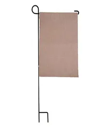 31CMX46CM DIY Blank Burlap Garden Flag Jute Ruffles Linen Yard Hanging House Dekoracja Portable Banner2496271