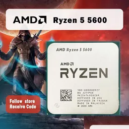 CPU Ryzen 5 5600 R5 35 GHz 6CORE 12THREAD CPU Processore 7NM L332M 100000000927 Socket AM4 Nessun ventole 231120 Drop Delivery Computers Netwo Otucw