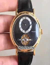 Nowe komplikowania Grandes 307BA129V6 Żółta złoto czarny tarcza Tourbillon Automatyczne męskie zegarek 5 stylów zegarków sportowych High Qualit8055088