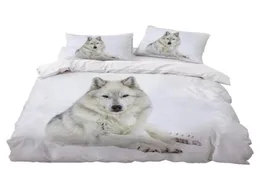 Клетки для постельных принадлежностей белый волк декор спальни декор для одеяла Doon