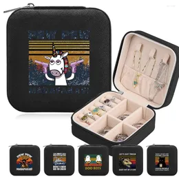 Bolsas de cosméticos Caixa de armazenamento de jóias Mini caixas de jóias de jóias de jóias