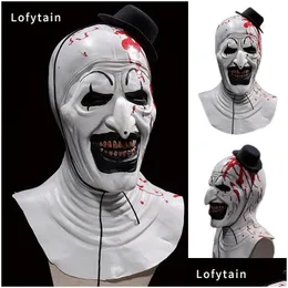Партийная маски для лофиана ужасного искусства искусство клоуна маска косплей Py Bloody Demon Evil Jok