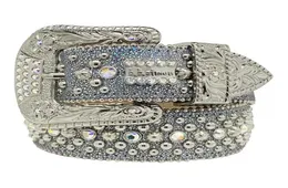 2022 DesignerBelt Simon Belts for Men Women Shiny diamond belt Black on Black Blue white multicolour huiya06 NO24270705
