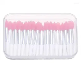 Makeup Brushes 30Pcs Silicone Lip Brush Exfoliating Lipstick With Film Dustproof Cover Plump Smoother Applicator Cosmetic Tool6271699