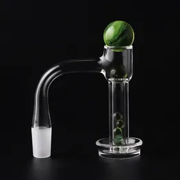 Full Weld Beveled Edge Clear Grid Bottom Terp Slurper Quartz Banger With Glass Bubble Terp Slurper Ball Set 10mm 14mm 18mm Male Female Nails For Dab Rigs Water Bongs