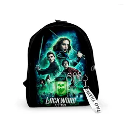 Backpack Lockwood Co TV Show Stucchero Bag di viaggio 2024 Stile casual harajuku daypacks zaino unisex borse