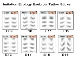 Magic 4d Eyebrow Tattoo Aufkleber falsche Augenbrauen Enhancer wasserdichtes dauerhaftes Make -up wasserbasierte Haare Augenbrauen Aufkleber 3415260