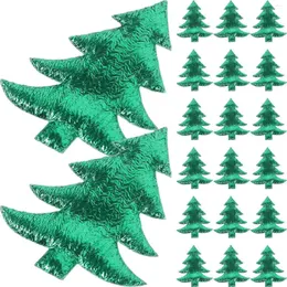 Figurine decorative 100 pezzi Ornamenti di decorazioni dell'albero di Natale Quiz minuscole per artigianato fai-da-te decorazioni per feste in miniatura tessuto