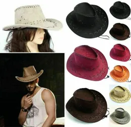 Cloches Fashion Women Men Cappello da cowboy Wild Western Fancy Gentleman Lady Head Wear Sombrero Hombre Jazz Caps Hats7839942