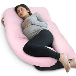 Cuscini di maternità dormono cuscino in gravidanza supporto a U per tutte le donne in gravidanza staccabili ed estese con copertura di velluto organico H240514