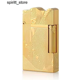 Lighters Hey JT。 Dunant Cool Sanji Lighters Ping Sound Gas Butane Refillable Tigable for Mens Birthday Gifter Smokingアクセサリーs24513