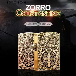 Lighters 1 1 Limited edition ZORRO Oversized Kerosene Lighter Metal Personality Constantine Creative Heavy Armor Oversized Lighter Gift S24513