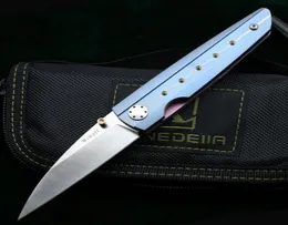 Kanedeiia Limited Edition Wimpff Flipper Folding KnifeチタンハンドルM390ブレードサイクリング釣りキャンプ狩猟フルーツポケットEDC5344962