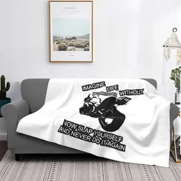 Blankets Imagine Life Without Motorcyclinc Now Slap Yourself And Never Do It Again Inspirational Quote Feminist Flowers College Blanket