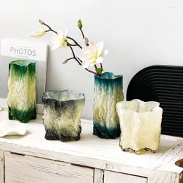Vasos Creative Glacier Flower Arrangement Vaso Decoração Decoração Interior Combatão Ornamento TV Decoração de Glass Hidropônico Presente Hidropônico