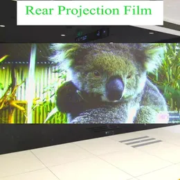 Pencere çıkartmaları sunice 1.52x2m üst sınıf reklamcılık holografik arka yapışkan film projeksiyonu mağaza ekran sergisi için 3D ekran