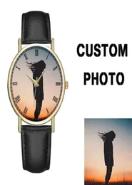 Orologi personalizzati Donne uomini che stampano la tua foto orologio blank orologio personalizzato fai da te inserire la tua immagine PO text221w1467703