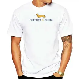남성용 티셔츠 Harmont Blaine-Camisetas de Algodn Para Hombre Camisas 비공식 DE 만화 코르타 콘 색상 T240510