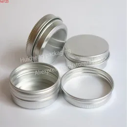50 x 30 g Jar in alluminio da 30 grammi di crema in metallo da 1 oz in argento g cosmetico contenitore llsfc ocqub