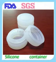 Wholefactory Clear Color Nonstick Nontick Mini Silicone Jars Dab Wax Container 300PCSLOT9970134