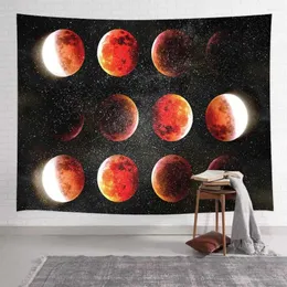 Arazzi Simsant Moon Constellations Arazzo Galaxy Eclipse Wall appeso per soggiorno Dormi Dormi Dorm Coprite