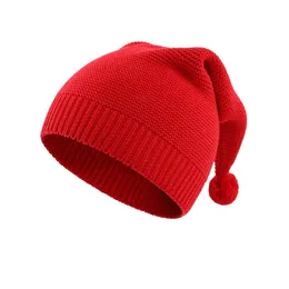 Connectyle Toddler Infant Boys Girls Cute Winter Knit Hat Warm Cotton Skull Cap Cap Glusy Beanie Kids Hats 240430