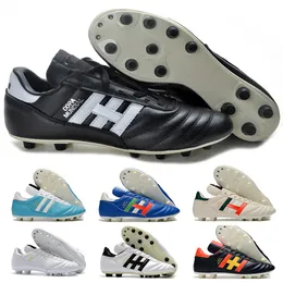 Sapatos de futebol Copa Icon Federações Mundiais Pacote Mundial .1 FG Core Black Footwear Metálico Mens Sopete