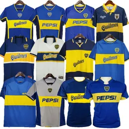 97 98 99 00 01 02 Boca Juniors Retro 1981 Soccer Jerseys 2005 Maradona Gago Football Shirt Classic 03 04 05 06 Camiseta Futbol Vintage Riquelme 81 84 95 96 99