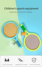 Childrens Badminton Racket Ball Toys Outdoor Tennisschläger Set Eltern-Kind-Interaktion 2-3 Jahre alte 4-jährige Sport RA 240514