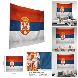 Tapestries Serbia Serbian Flag National Of Tapestry Graphic Cool Print Novelty Wall Paintings