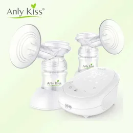 母乳のポンプリリーキスベイビー授乳ポンプ高吸引と充電式二重層電動電気多機能ミルク抽出器Q240514