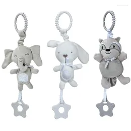 Stroller Parts Infant Toddler Rattles Toys For Baby Crib Soft Bear Style Pram Hanging Plush Appease Doll Bed Accessories