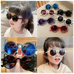 Sonnenbrille Retro Sonnenbrillen schützen klassische Kinder Mädchen Süßes Tiere Cartoon Ohren Sonnenbrille Outdoor Sonnenlicht Schutz Kinder Süßes D240514