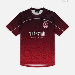 القمصان الرجالية Trapstar Mesh Football Jersey Blue Black Red Men T-Shirt XPV8