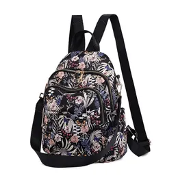 Butterfly Backpack Women's 2024 New Wave Travel Oxford Cloth Ms. Small Backpack Joker Fashion Canvas Mała torba
