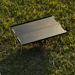 Designer dobrável acampamento portátil Mini Mini Barbecue de Alumínio ao ar livre Tabela de camping de liga de alumínio Tabela de acampamento e piquenique de cadeira fácil de usar e forte