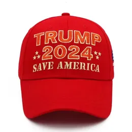 Trump 2024 Cap Save America broderad baseballhatt med justerbar rem Ny JJ 5.14