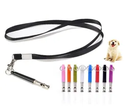 Pet Dog Training Whistle Einstellbare Frequenzen Ultraschallklang Flöte mit Schlüsselbindensteuerungsgeräten JK2012XB4225684