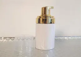 12ps 100 ml Plastic Foam Pump Bottle Refillable Tomt Cosmetic Bottle Lashes Cleanser Soap Foaming Shampoo Bottle With Golden 201011457250