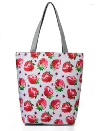 Bag Miyahouse süße Obst Erdbeer -Design -Tasche große Kapazitätsdruck Schulter Großhandel Damen Shopping Girl Geschenk