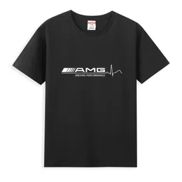 Mężczyzn T Shirt Casual AMGS Szybki sercem Tshirt Graphic Oversizes Sports Tops Oddychane Wygodne streetwear S3XL 240430