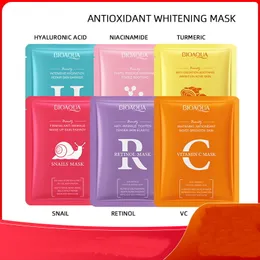 Anti -Sauerstoff -Whitening -Gesichtsmaske hellen nahrhafte feuchtigkeitsspendende Hautschloss in Wasserschwarzkopf -Entferner ein verpackter Maskengesichtsmaske Kosmetische Gesichtshautpflege