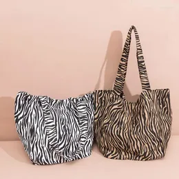 Shoulder Bags Print Tote Handbag Shopping Riutilizzabile Borse A Tracolla Per Alimentari 19x30x34cm Stampe Animalier Su Tela