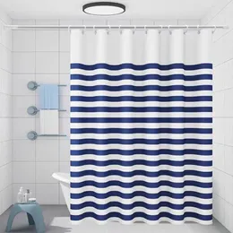 Duschvorhänge Peva Cross Stripe Badezimmer Vorhang wasserdicht und schuldsicherer Trennwand