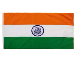 India Flags Country National Flags 3039x5039ft 100d Polyester mit zwei Messing -Teilen3517043