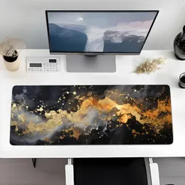 Bordduk 80x30 cm Fluid Marble Series Gummi Mouse Pad For Computer Games Anti Slip Desktop Protection Office Desk 2024