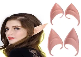 Mysterious Angel Elf Ears Fairy Cosplay Accessories Halloween Decoration Vampire Party Latex Soft Pointed Protetiska falska öron PR3536245