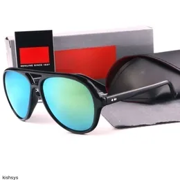 Obere Sonnenbrille Objektiv Designer Damen Herren Goggle Senior Eyewear für Frauen Brillen Rahmen Vintage Metall Sonnenbrille mit Box ML 4125