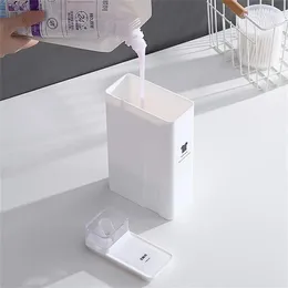 Płynna dozownik mydła nietoksyczny bez smaku proszku proszku butelka biała wielofunkcyjne akcesoria do czyszczenia przechowywania